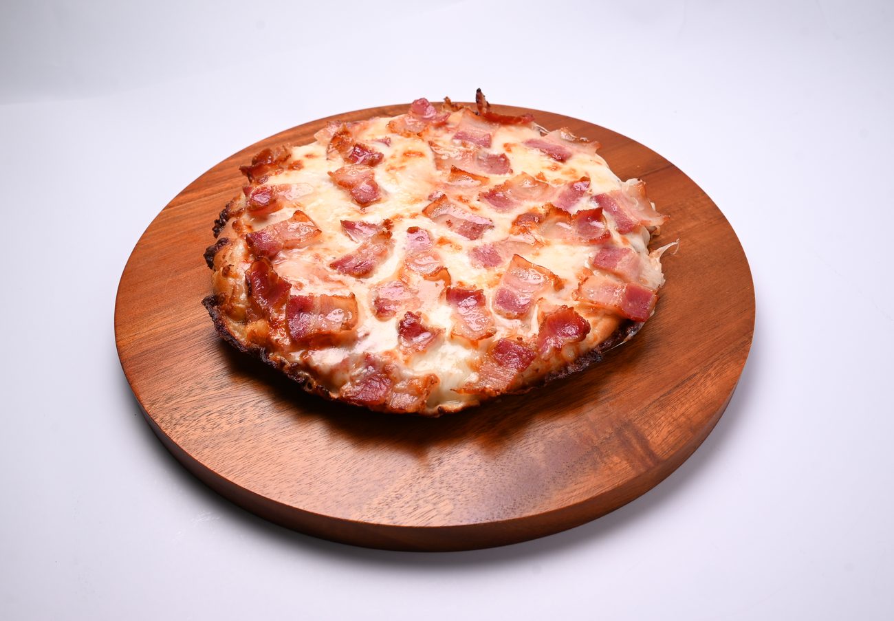 Cuban pizza fresh from the kitchen